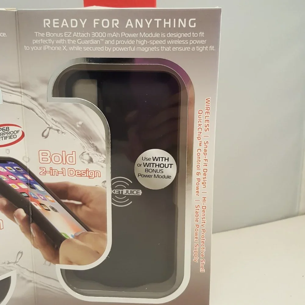 Guardian Certified Waterproof IP68 DROP & Scratch Proof Wireless Power 3000 mAh